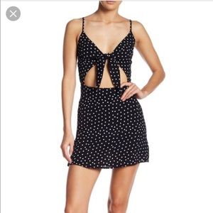 Flynn skye polka dot tie top dress
